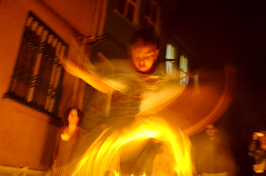 Flame Jumping Kid